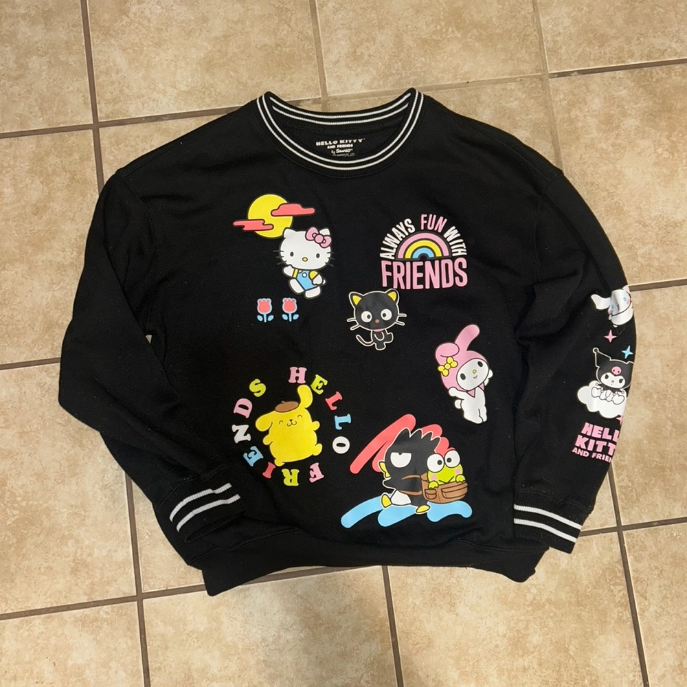Sanrio Hello Kitty & Friends Soft Crew Neck Sweatshirt, large